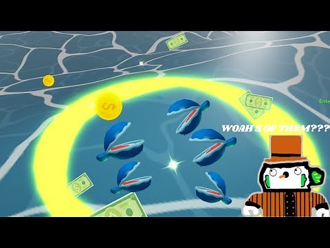 I GOT *5* OL' BLUELIP EXOTICS!!! (Roblox Fishing simulator)