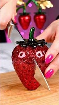 Making a Glass Muffin | Most Satisfying ASMR Crystal Food #satisfyingvideo #asmr #glassfruit