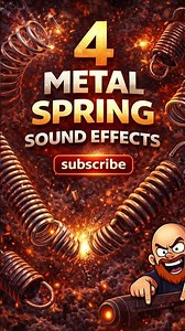 Four Metal Spring Sound Effects | High-Quality SFX for Games & Videos