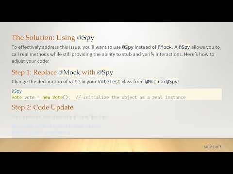 How to Resolve Wanted but Not Invoked Error in Mockito Testing