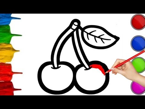 How to draw Litchi step by step / Drawing litchi fruit easy / Litchi drawing #litchifruit #litchi