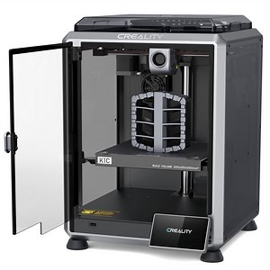 Creality 2025 Version K1C 3D Printer Unlock Multi-color Printing, 600mm/s Fast Printing Speed, AI Smart Camera, Auto Calibration for Leveling, Suitable for Carbon Fiber Printing Size 220*220*250mm