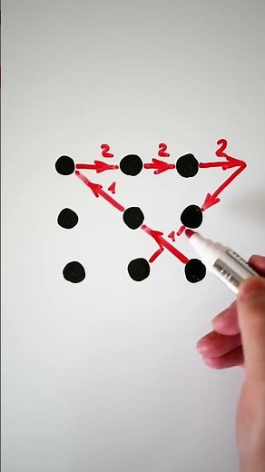 How To Connect The 9 Dots With 4 Straight Lines Puzzle #shorts