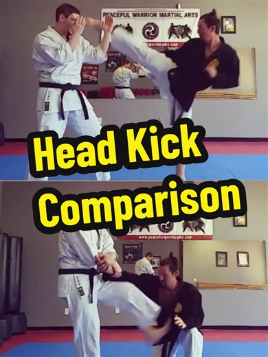 My late Sensei and I comparing modern sport karate head kicks to classical karate head kicks on this day 9 years ago #karate #karatejutsu #karateobsession #karateilluminati #okinawankarate