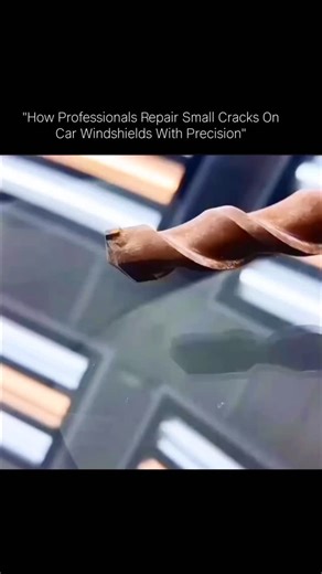 explain everything | Professionals repair small cracks on car windshields with precision by following a meticulous process. Here's a step-by-step guide:... | Instagram