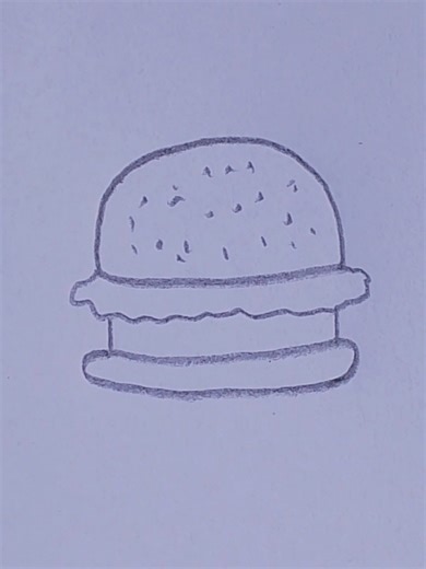 Burger Drawing Tutorial for Beginners