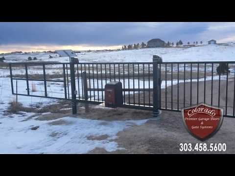 Solar Powered Driveway Gate System - Elizabeth Colorado