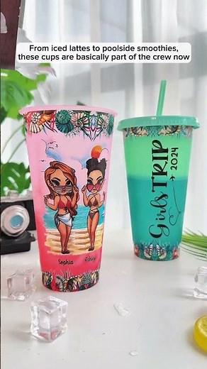 Time For Girls Trip | Personalized Color Changing Cup