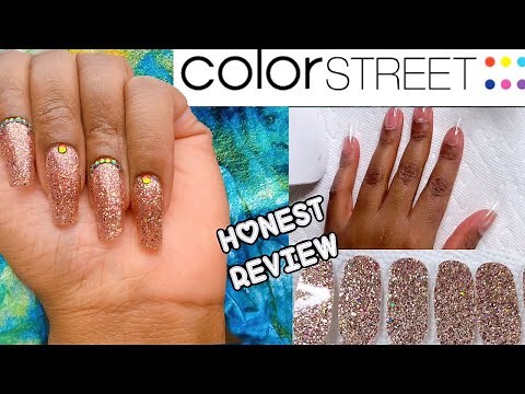 HOW TO APPLY COLOR STREET NAILS ON FULL COVER GEL NAIL TIPS/HONEST REVIEW!