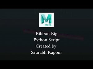 Python Script for Ribbon || maya rigging