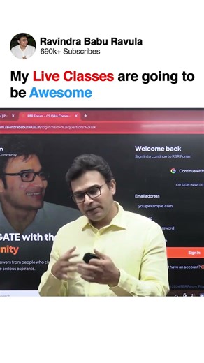 My Live Classes are going to be Awesome | GATE CS | GATE DA | Prof. Ravindrababu Ravula
