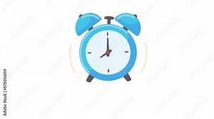 red alarm clock Ring alarm notifications in the morning.