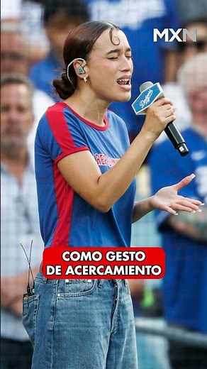 Nezza sings the United States national anthem in Spanish