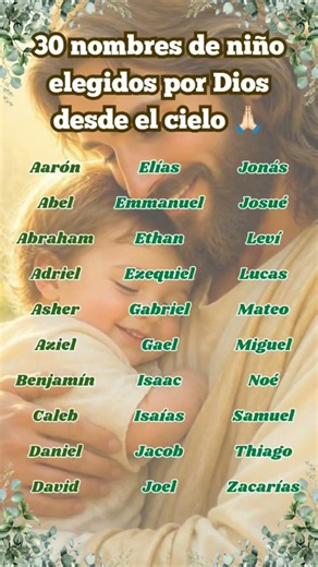 💙🙏 30 Baby Boy Names Chosen by God from Heaven