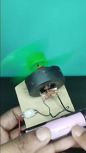 Powerful DIY Fan Using Speaker Magnet | DC Motor Project #entertainment #diy #dcmotor #ytshorts