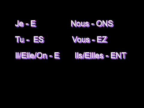 ER VERBS (French) - Learn the endings with this song!