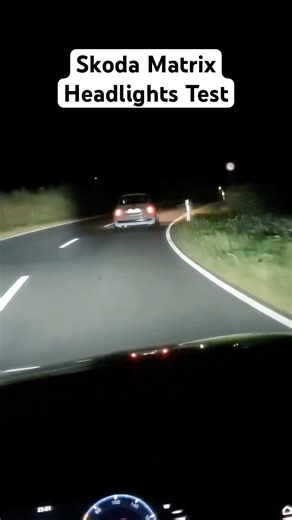 Skoda Octavia Matrix LED Headlights Test #skoda #octavia #headlights #test #led