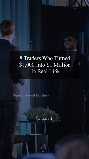 MX on Instagram: "8 traders who turned $1000 into $1 Million In Real Life. Follow @mxxhiit @mxhitfx for more real trading knowledge. Not doing interesting things to talk about but.. On the journey to become a quant. Sharing informative and motivational content while pioneering Finance and mathematics.. sharing few glimpses of life... #forexmindset #trendingreels #quotes #mindset #forexlifestyle"