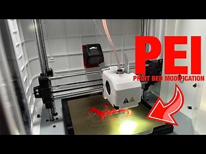 PEI Magnetic Print Bed on Monoprice Voxel or Flashforge Adventurer 3