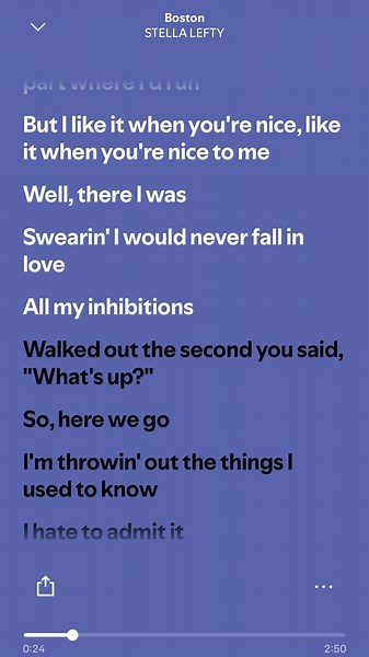 STELLA LEFTY - Boston (Lyrics) #lyrics #stellalefty #boston