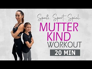 MOMMY AND ME WORKOUT for at home / Strength and endurance for two / Fun+Sport+Play | Katja Seifried