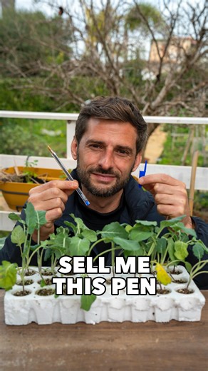 This is not a pen ✍️ It’s a practical gardening tool 🌿💚 I use a simple pen to make sowing and transplanting more precise, especially when working with small seeds and young seedlings. How I use it in the garden: I added two marks on the pen. One mark at 1 cm (about 0.4 inch) for small seeds, and one at 2 cm (about 0.8 inch) for larger seeds. This allows me to make planting holes at the correct depth every time, without guessing. I use the pen cap to sow tiny seeds such as lettuce or tomatoes. 
