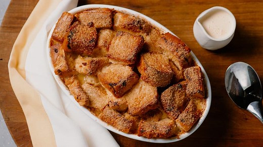 Bread and brown butter pudding