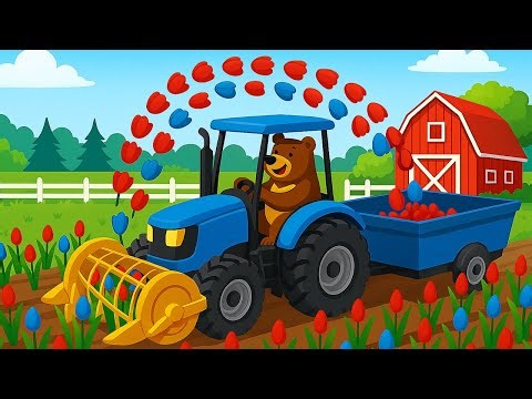 Automatic Tulip Harvesting | Modern Farming 🚜🌷