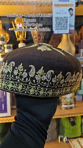 Zakaria Book Depot 🍁 on Instagram: "Sozni Caps – A Touch of Kashmiri Elegance 🧵 Finely handcrafted embroidery 🎩 Premium fabric & perfect finish 🌿 Inspired by Kashmir’s rich heritage Zakaria Book Depot Masjid Zakariya Markaz, New Colony, Sopore 📩 DM for Orders | 🚚 All India Delivery Available #soznicaps #kashmiricraft #handcrafted #handembroidery #kashmirheritage"