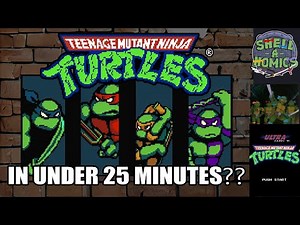 TMNT Speed Run Record Under 25 Minutes NES Retro Second Hole Technodrome