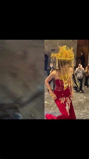 🥰Royal Bride Golden Look #wedding​