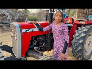 I Drove a Mini Massey 241 DI Tractor For the first Time | Girls Tractor video