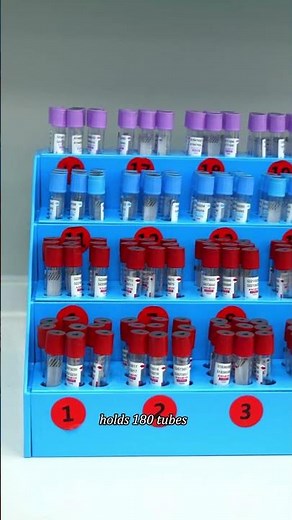 Best Lab Organizer: 180-Hole Tiered Test Tube Rack for 5/10/15ml Tubes 🧪