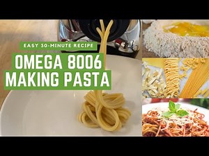 How to make pasta with the Omega 8006 juicer!