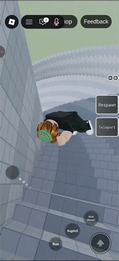 Falling down stairs #funny #roblox #memes