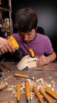 Satisfying wooden car build 🔊✨ #asmr #satisfying