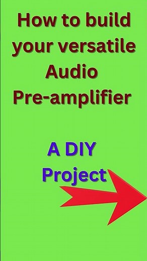 How to build versatile Audio Pre-amplifier-A DIY Project #shorts #shortsfeed