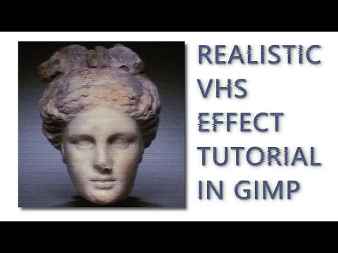 Realistic VHS Photo Effect Tutorial Using Gimp - Free GNU Image Manipulation Software