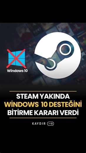 RespawNET on Instagram: " Steam 32-bit’e veda ediyor! 1 Ocak 2026’dan itibaren Steam artık sadece 64-bit Windows 10 ve 11’de çalışacak. 32-bit Windows kullananlar için üzücü haber ama 64-bit sistemin varsa 32-bit oyunlarını oynamaya devam edebilirsin.   Peki sence bu karar doğru mu? #Steam #Valve #OyunHaberleri #PCGaming #Teknoloji #Windows10 #Windows11 #oyun #OyunSeverler #TeknolojiHaberleri"