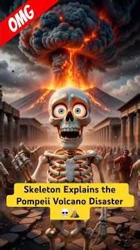 Woke Up On The Last Day Of Pompeii?#skeleton #history #ai