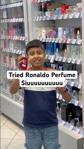 I Tried CR7 Perfume | Siuuuuuuuu #ronaldo #ronaldofans #fifaworldcup