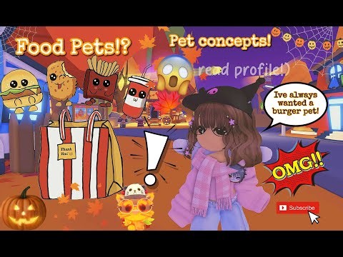 Fast Food Adopt Me- Pet concepts