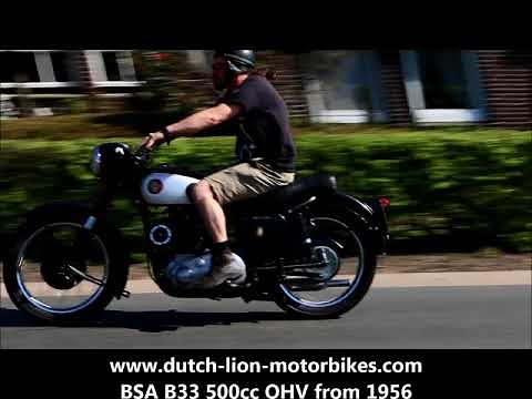 BSA B33 500cc OHV from 1956
