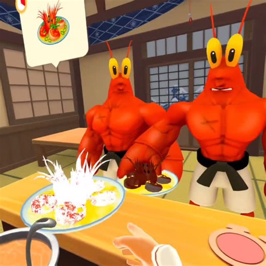 VRwithRoger on Instagram: "Big shrimp in cooking clash#cookingclash #vrgames #vr #vrgamers #fyp"