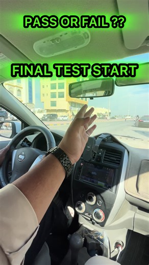 FINAL TEST START… aur student ne direct U-turn 😳😳 Blindspot check? Indicator? BOTH MISS 😭 Major mistake = INSTANT FAIL 💥 Learn from this… ek choti galti future rok deti hai! #Dri#DrivingTestUAEt#UstadAdiln#FinalRoadTesta#LearnFromMistakesindspotIsLife