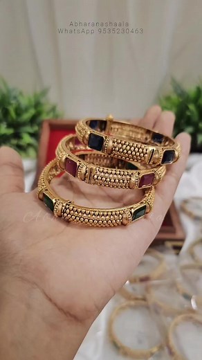 15K views · 129 reactions | Premium antique gold finish Bangle set...