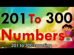 201to 300 Numbers | 201 to 300 number counting | from 201 to 300 counting class 2 math #math