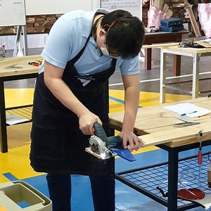 4K views · 38 reactions | Intimidated by a big noisy circular saw? Try this smaller version of the circular saw. Using this is a good start to get your confidence up and hone your skill. Its a cordless Bosch GKS 12v which can rip up to a 3/4 inch thick wood material. Relatively easier to handle compared to the usual circular saw. Less power = less kickback power, smaller blade, easy to handle. Perfect for beginners. | Wood Academy | Facebook