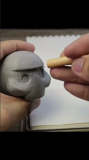 Sculpting skull using polymer clay | Using Super Sculpey Firm | Polymer Clay Tutorial