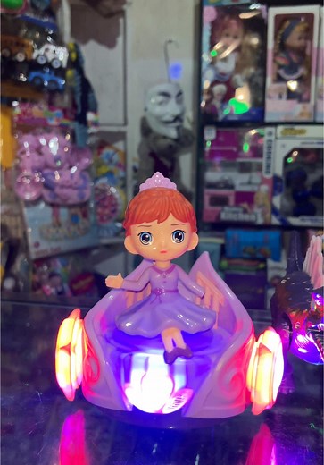 Multicolor Electric Princess Doll Balance Car for Kids